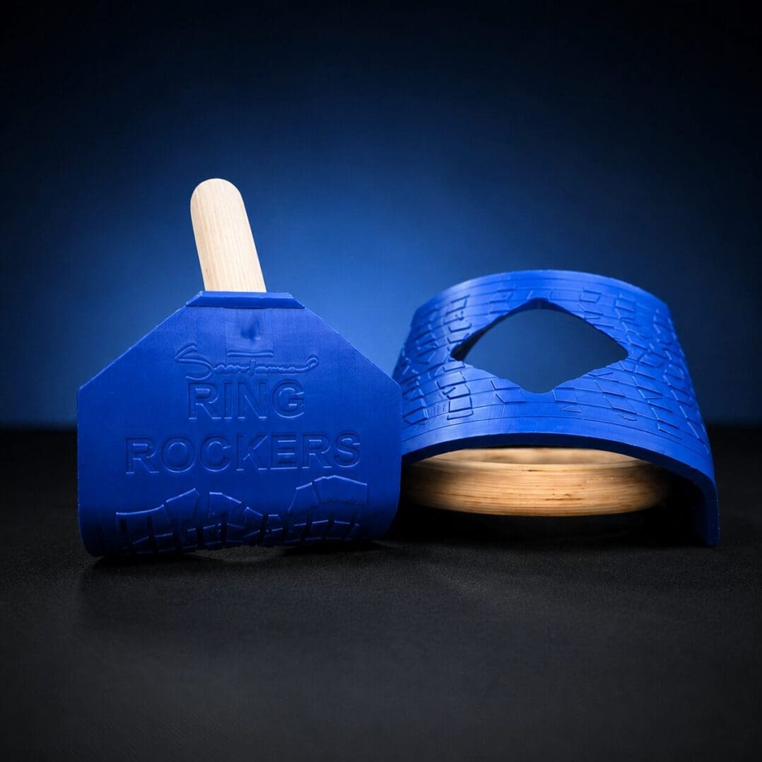 Blue Ring Rockers tools with wooden ring
